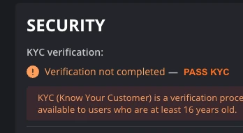 Identität verifizieren