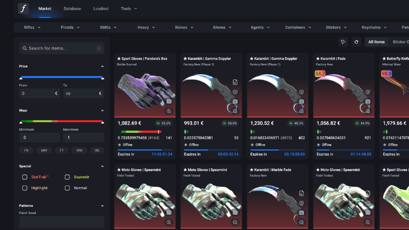 skin kaufen von csfloat seite